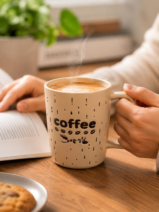 ☕ مج قهوة سيراميك بتصميم Coffee أنيق