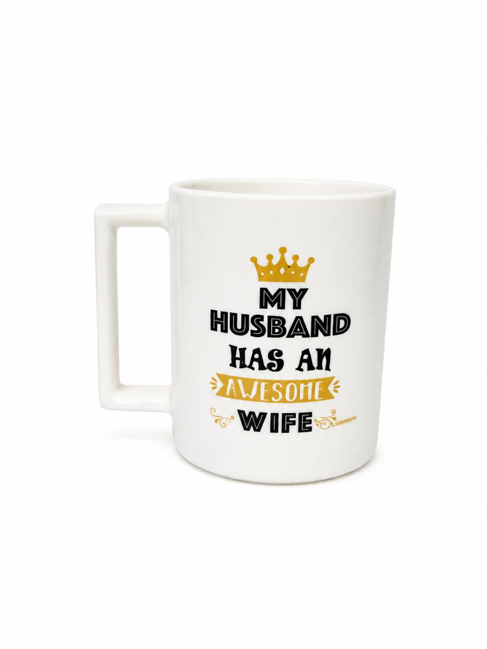 ☕ مج سيراميك "Awesome Wife" – هدية مميزة للزوجة